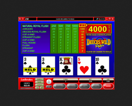 Deuces Wild Video Poker